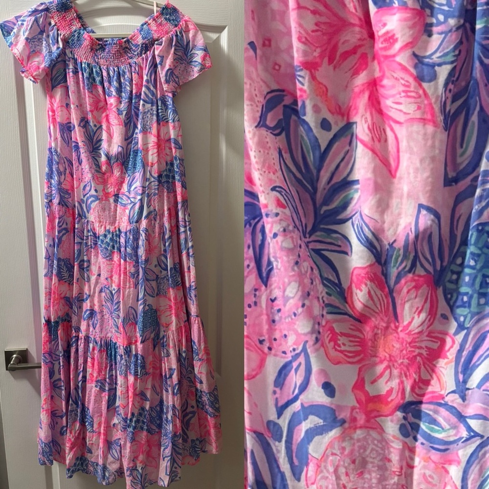 Lilly Pulitzer Dezi Off the Shoulder Maxi Dress
